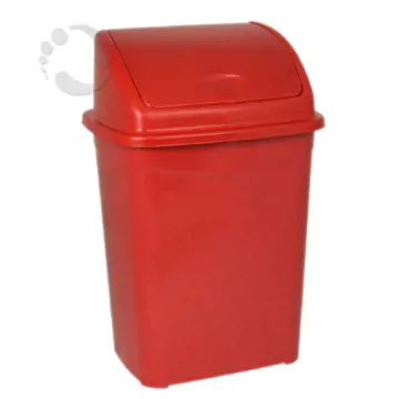 Çöp Kovası İtme Kapaklı 9 L Kırmızı resmi