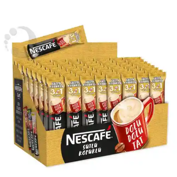 Nescafe 3 Ü 1 Arada Sütlü Köpüklü 18 Gr 72'li resmi