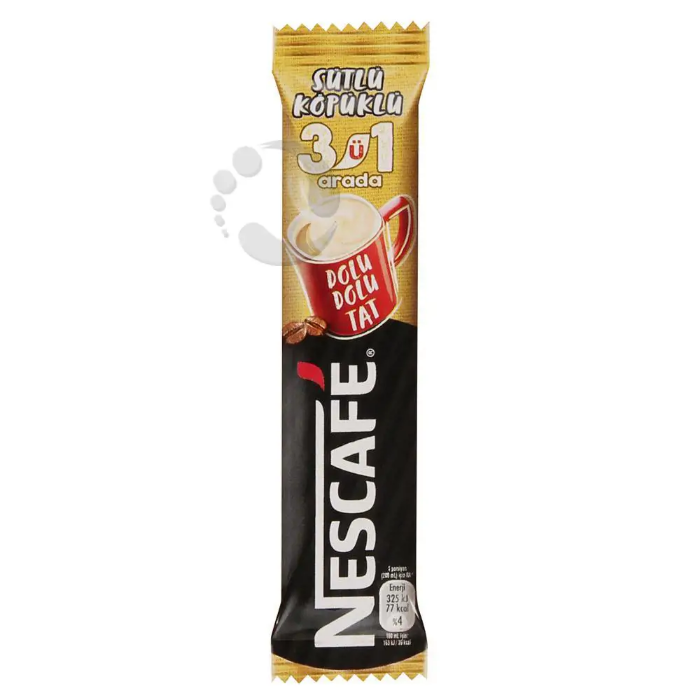 Nescafe 3 Ü 1 Arada Sütlü Köpüklü 18 Gr 72'li resmi