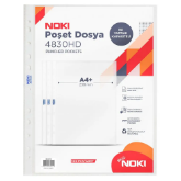 Noki 4830HD Delikli Poşet Dosya A4 55 Mikron - 100 Adet resmi