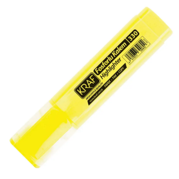 Kraf 330 Fosforlu Kalem- Sarı resmi