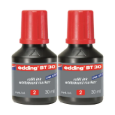 Edding BT 30 Tahta Kalemi Mürekkebi 30 ml 2 Adet - Kırmızı resmi