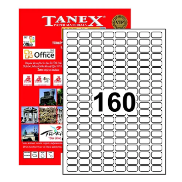 Tanex TW-2280 Yazıcı Etiketi 22 x 12 mm 16.000 Adet - Beyaz resmi