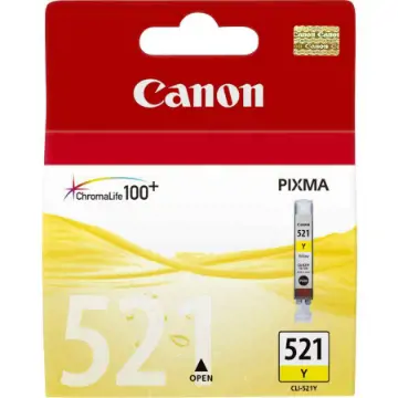 Canon Cli-521y Mürekkep Kartuş Sarı 480 Sayfa 2936B001 resmi