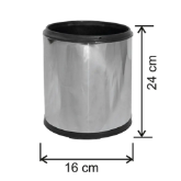 3 Lt Paslanmaz Çöp Kovası-1415 resmi