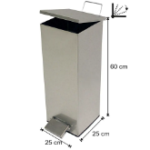 34 Lt Kare Pedallı Çöp Kovası  1082 resmi