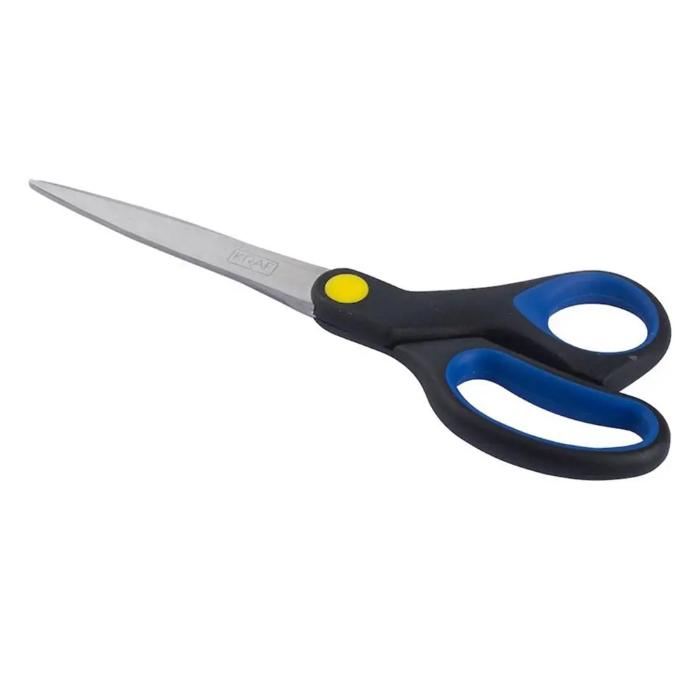 Kraf 715G Kauçuk Saplı Makas 19 cm 12'li