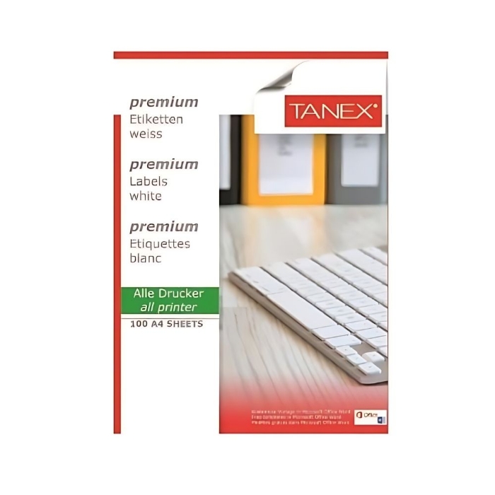 Tanex TW-2006 Yazıcı Etiketi 99.1 x 93.1 mm 100 Adet resmi