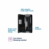 Tork Peakserve Havlu Dispenseri Siyah resmi