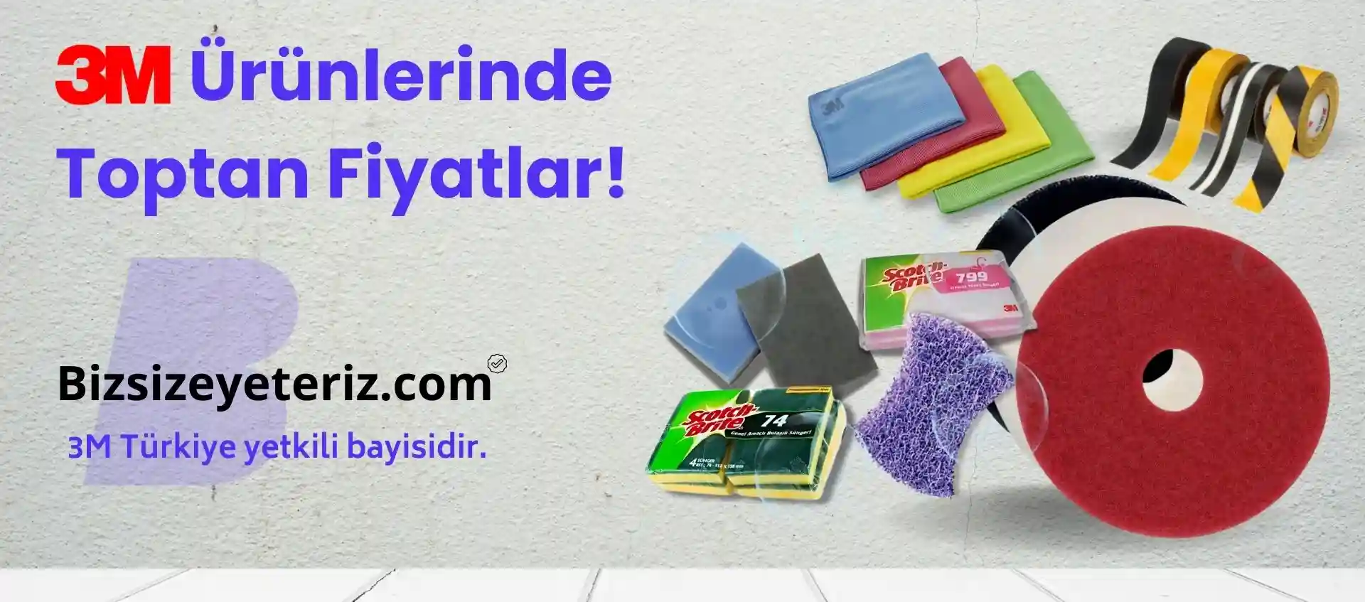 Bizsizeyeteriz.com 3M Türkiye yetkili bayisidir.