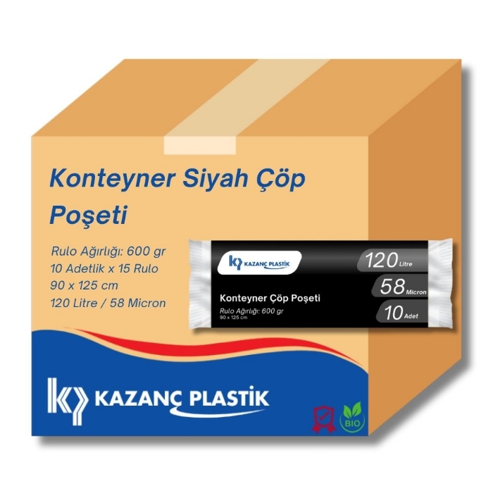 Kazanç 120'lik Konteyner Çöp Torbası resmi