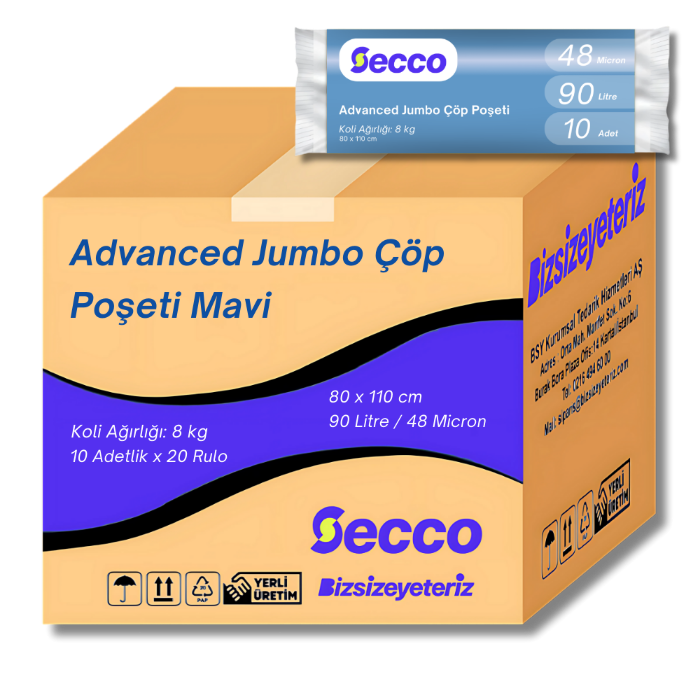 Secco Jumbo Boy Çöp Torbaları resmi