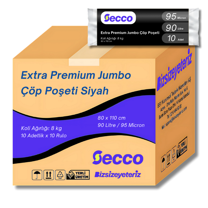 Secco Jumbo Boy Çöp Torbaları resmi