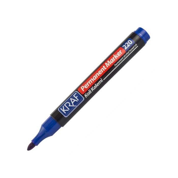 Kraf Permanent Markör Yuvarlak Uc Mavi resmi