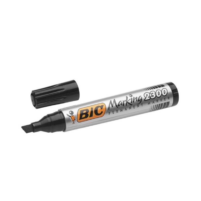 Bic Permanent Markör 2300 Kesik Uç Siyah resmi