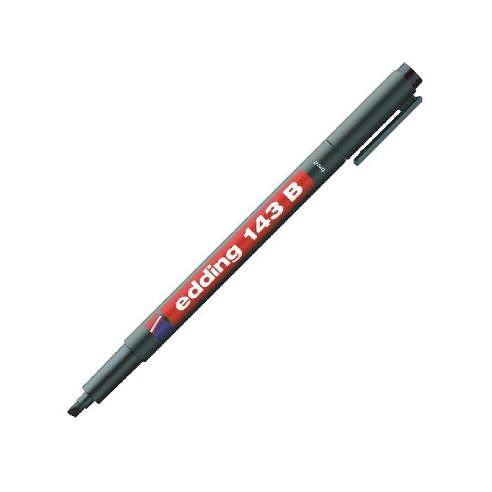 Edding Asetat Kalemi 143-B Siyah resmi