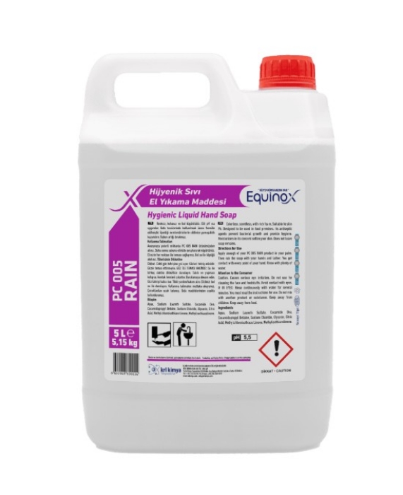 Equinox Rain Hijyenik Sıvı El Yıkama Maddesi 5 Lt resmi